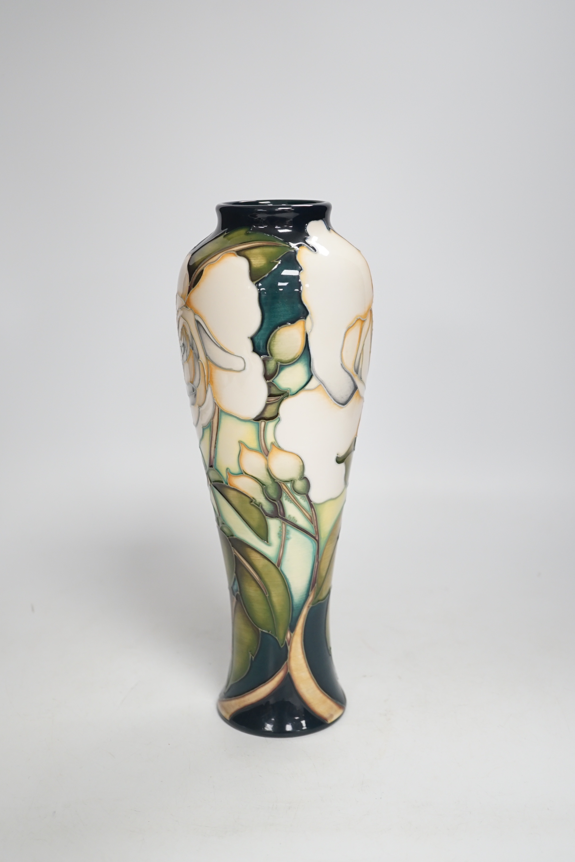 A Moorcroft collectors club limited edition rose pattern vase, 2/3. 26.5cm